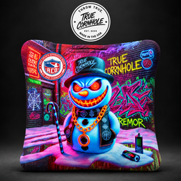 True Cornhole Tremor Evil Snowman bag mock-up design 8