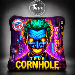 True Cornhole Tremor Neon Joker bag mock-up design 4
