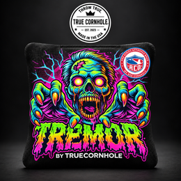 True Cornhole Tremor Neon Zombie bag mock-up design 9