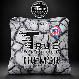 True Cornhole Tremor Silver Cracked Earth bag mock-up design 17