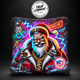 True Cornhole Tremor Sinister Santa bag mock-up design 7
