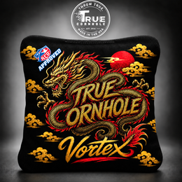 True Cornhole Vortex Gold Dragon bag mock-up design 5